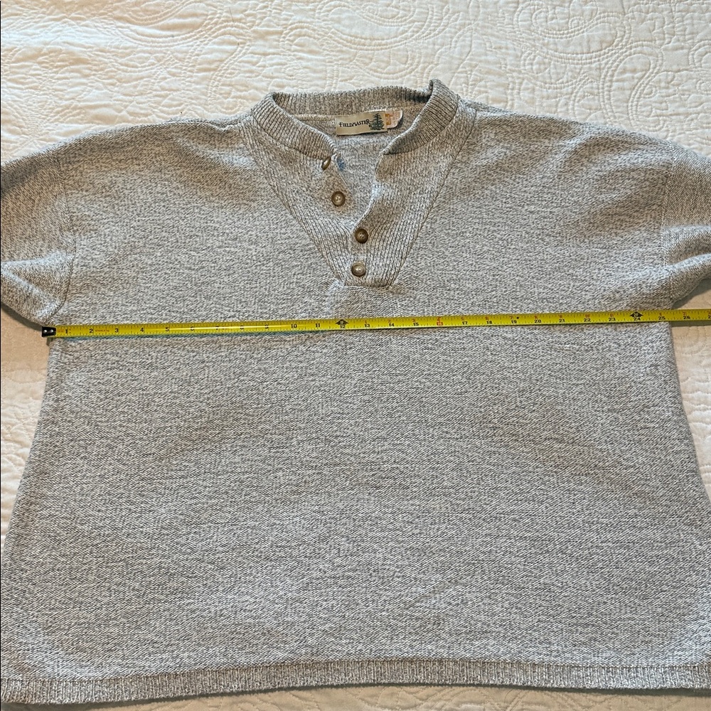 100% Cotton Fieldmaster Henley Sweater - Picture 4 of 8
